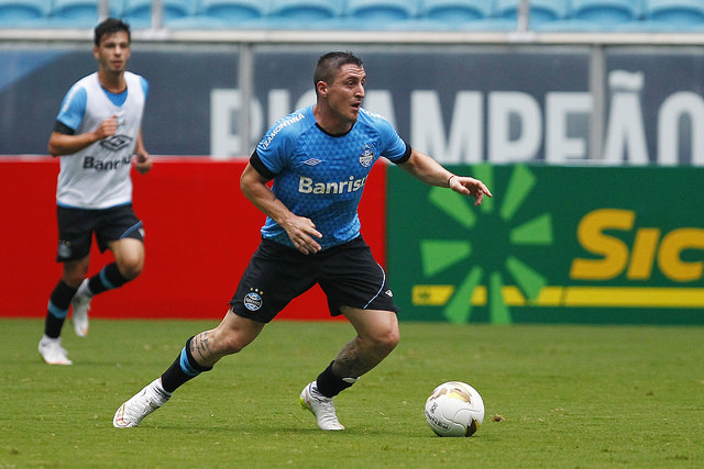 Cristian Rodriguez treinou normalmente. Entra quando? Foto do Lucas Uebel/Grêmio Oficial (via Flickr)