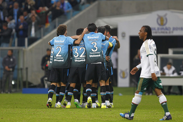 Mais uma vitória em casa. Foto do Lucas Uebel, do Grêmio Oficial (via Flickr)
