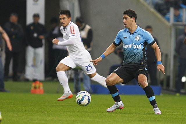 Dessa vez, Giuliano foi o cara da partida. Foto do Lucas Uebel/Grêmio Oficial (via Flickr)