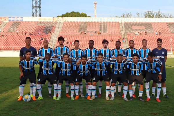 O time no gramado. Foto do Grêmio via Twitter oficial (@Gremio)